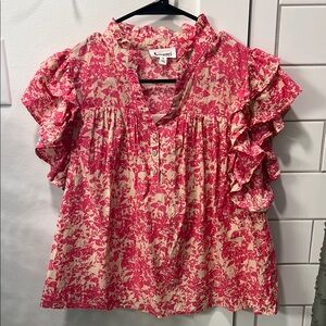 MEC Pink Floral Blouse